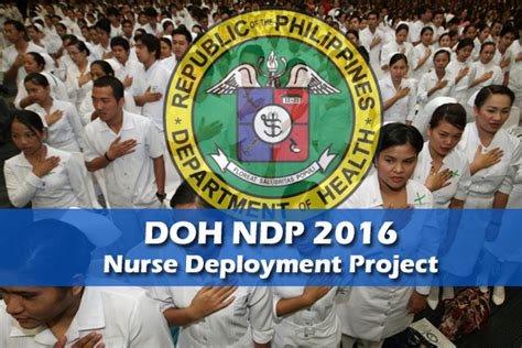 ndp nurse|DOH RO VI to hire nurses for NDP.